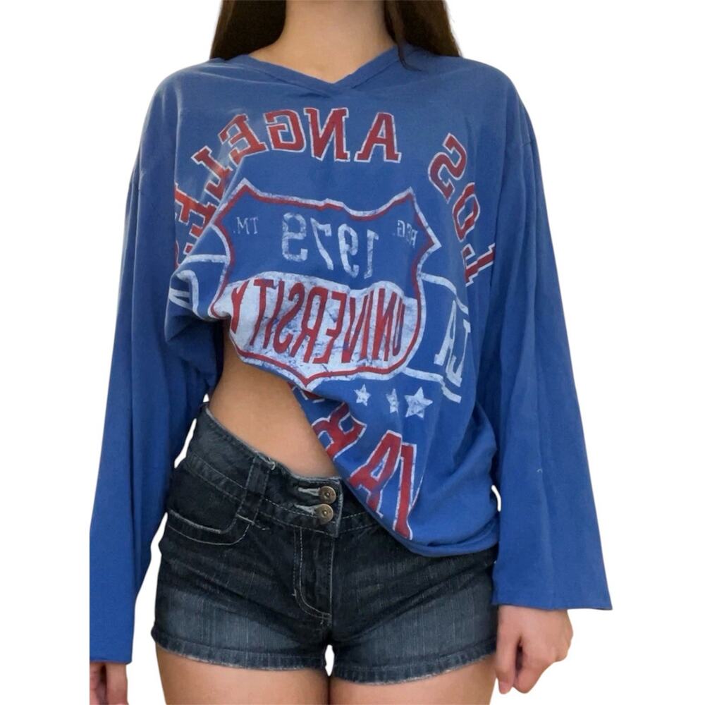 urban outfitters varsity graphic long sleeve top